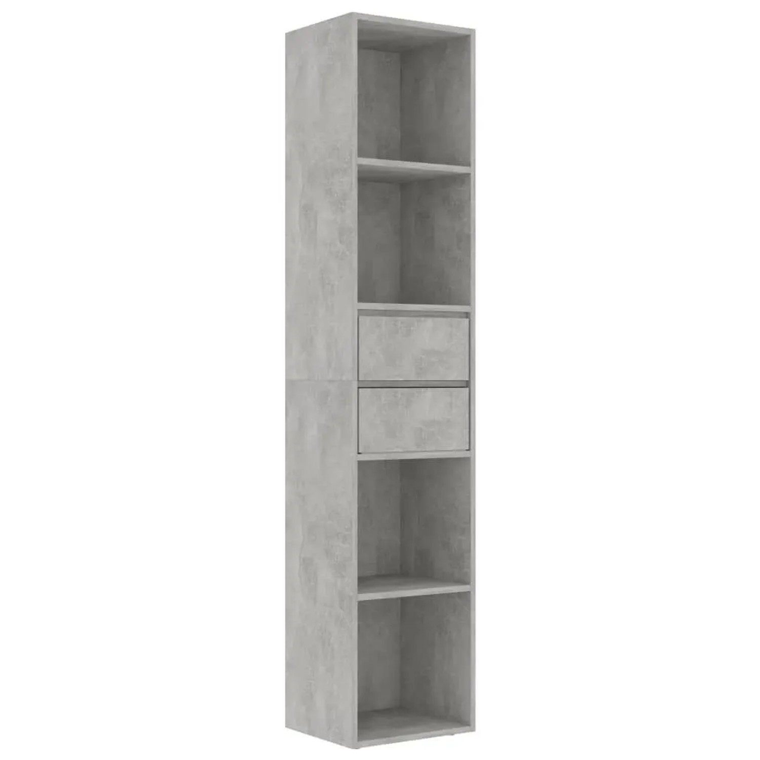 vidaXL Bücherregal Betongrau 36x30x171 cm Holzwerkstoff 802871 günstig online kaufen