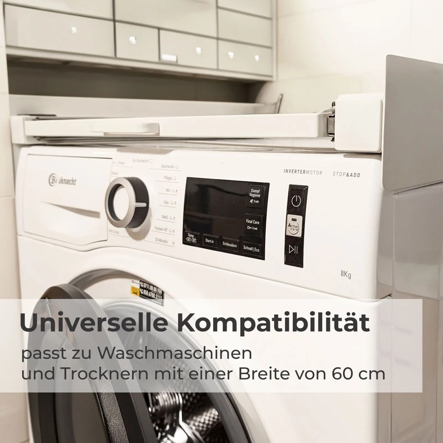 osoltus Universal Verbindungsrahmen Waschmaschine Trockner mit Auszug_4