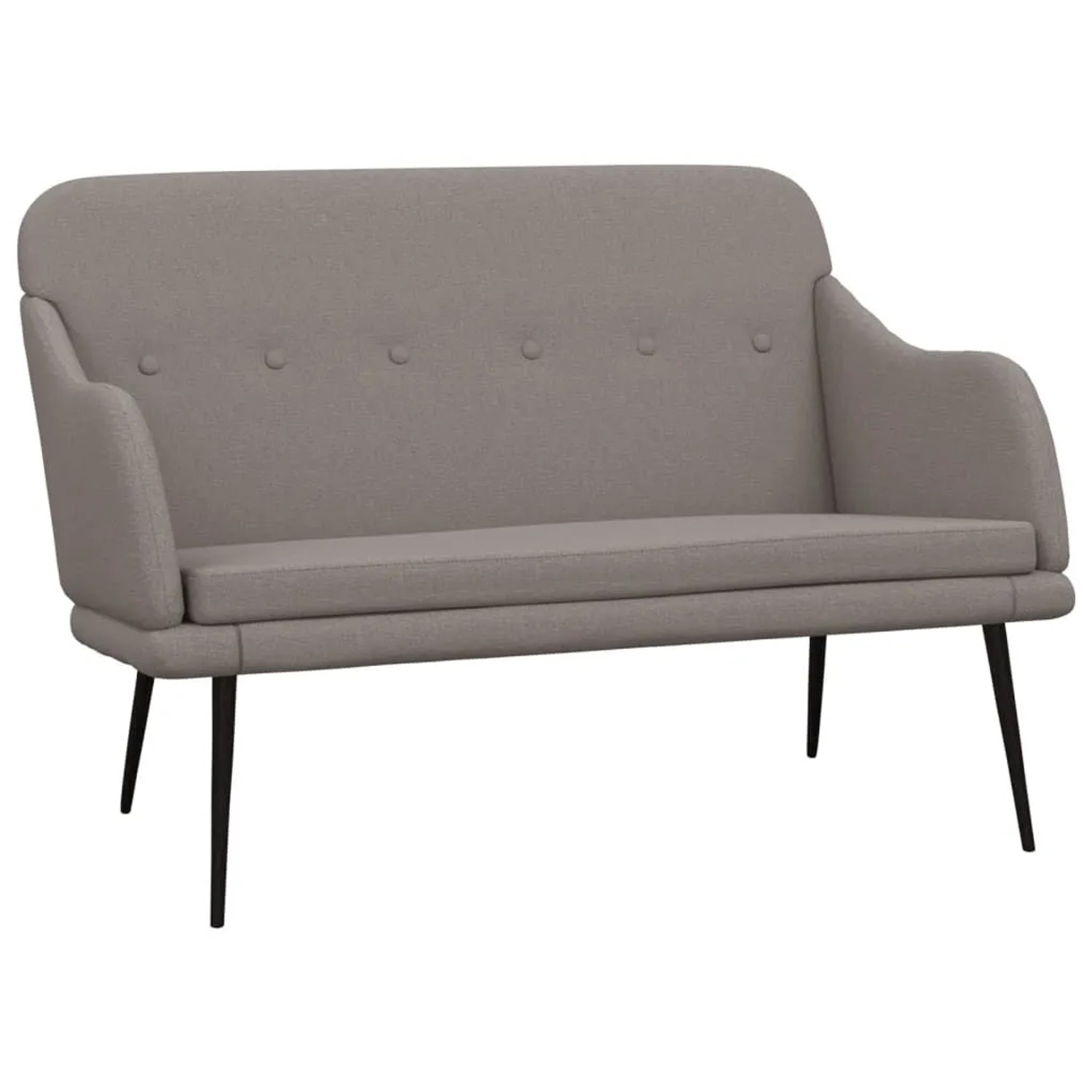 vidaXL Sitzbank Taupe 110x76x80 cm Stoff 351488