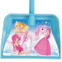 Blauer Kinder Schneeschieber mit Feen und Einhorn Motiv für Mädchen.