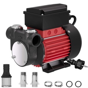 Wiltec Heizöl- Und Dieselpumpe 230V/357W/60L/Min Selbstansaugend Dieselöl Pumpe