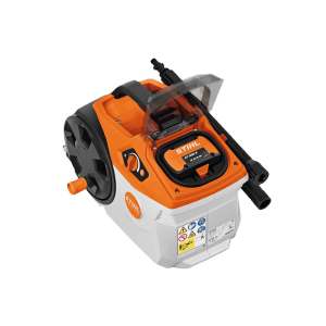 Stihl Akku-Hochdruckreiniger REA 100 Plus, orange-grau, kompakt, mit Sprühlanze. Für Garten & Haus.