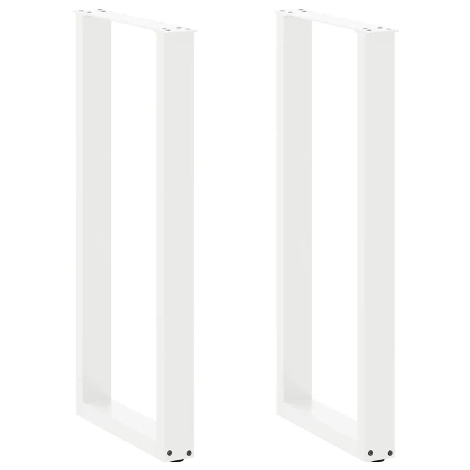 vidaXL Bartischbeine U-Form 2 Stk Weiß 40x100-101 cm Stahl 4013229 günstig online kaufen