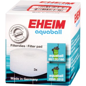 Eheim Filtervlies für Aquaball Innenfilter, 3 Stück. Filterpads für sauberes Aquariumwasser.