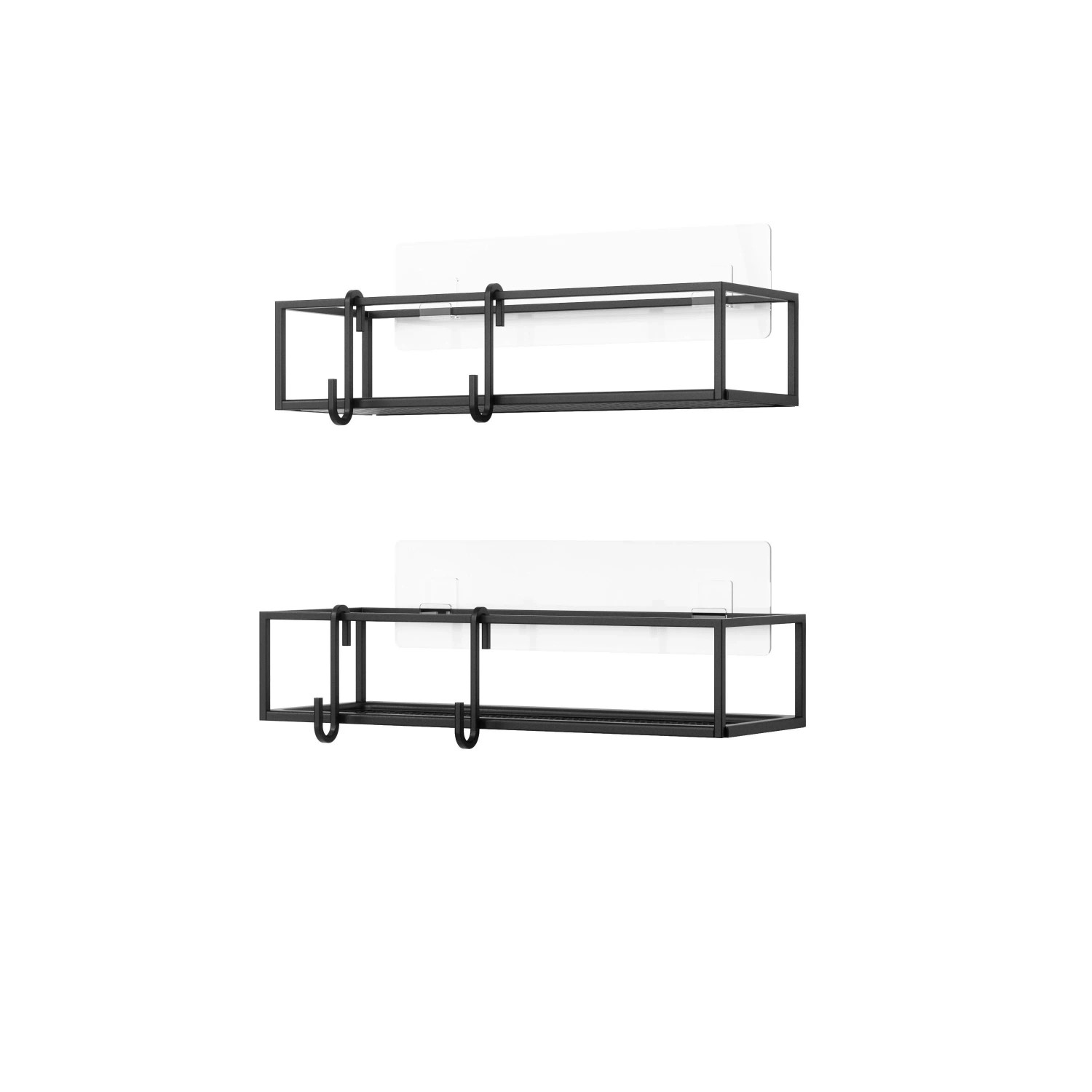 Mömax Duschregal Cubiko Schwarz, 2er Set