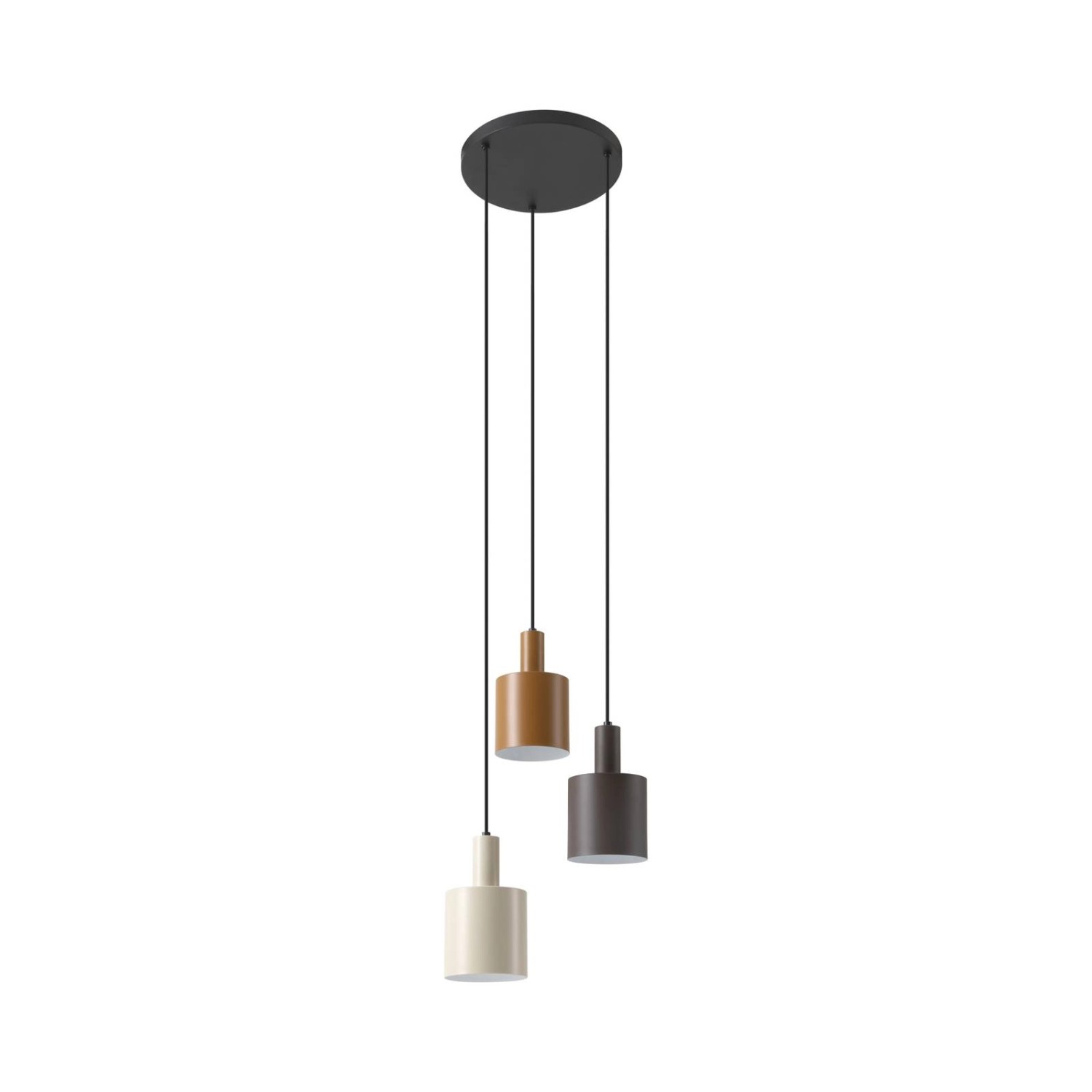 Lindby Pendelleuchte Ovelia 10019909 Modern in Braun aus Metall 3-flammig E günstig online kaufen