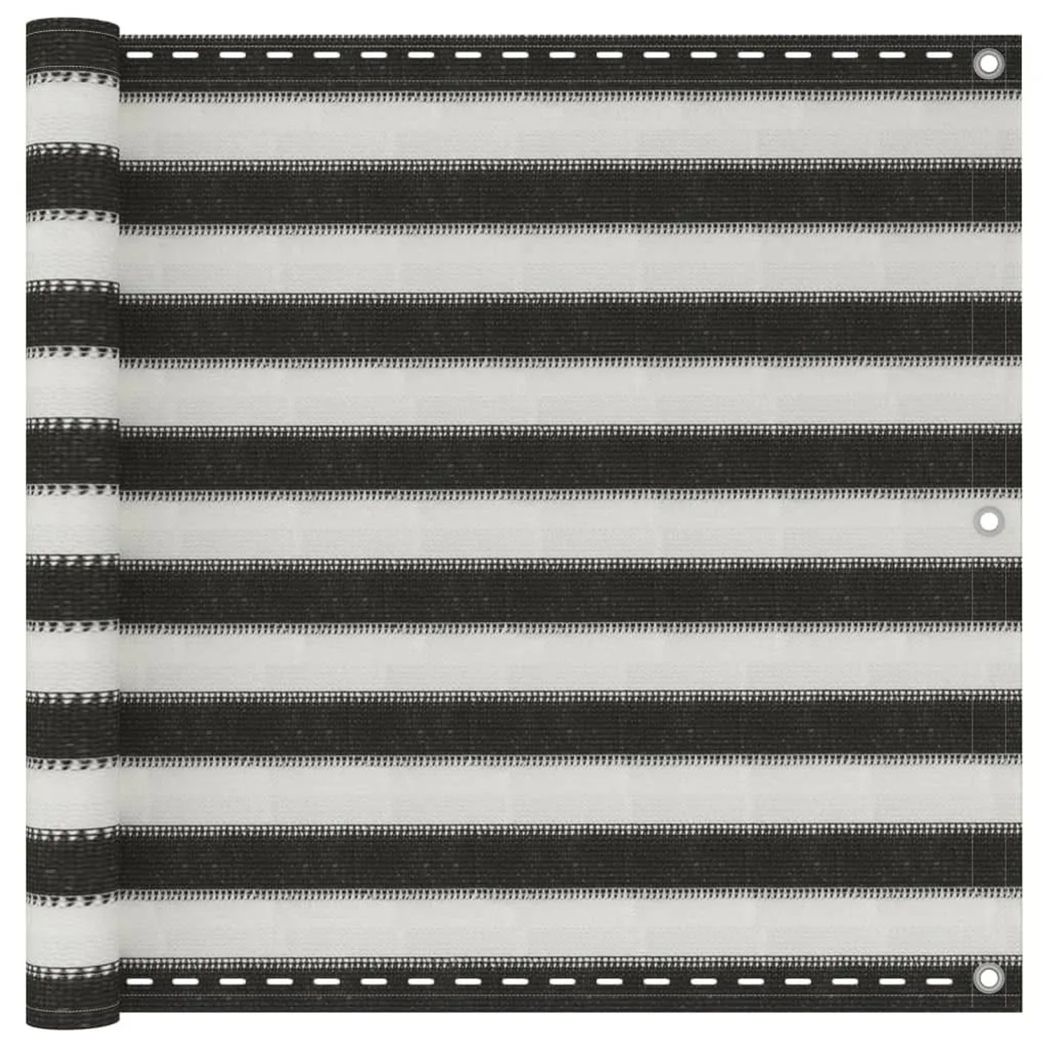 vidaXL Balkon-Sichtschutz HDPE 90x500 cm Anthrazit und Weiß 310854