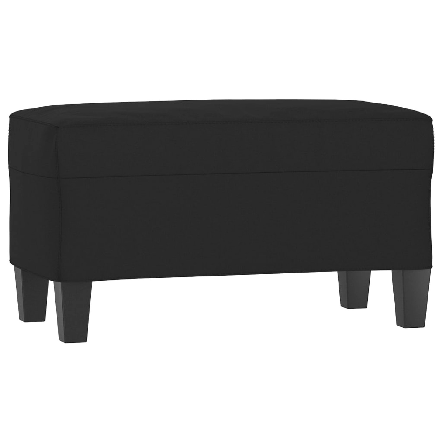 vidaXL Sitzbank Schwarz 70x35x41 cm Mikrofasergewebe 349448