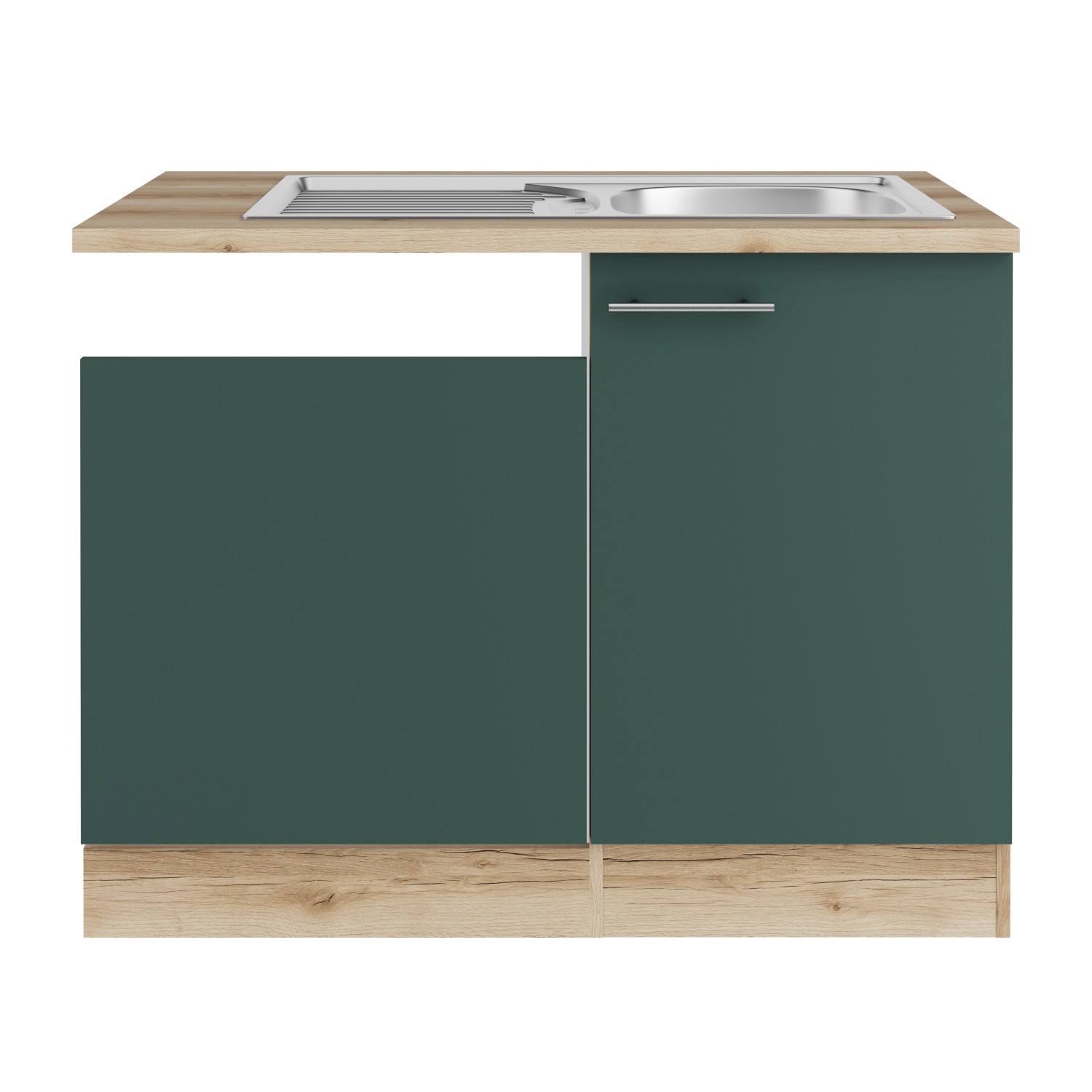 OPTIFIT Savona405 Spülenschrank-Set  cm Steingrün günstig online kaufen