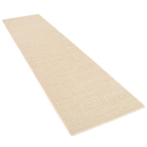 Snapstyle Sisal Natur Teppichläufer in Hirse, 80x200cm. Naturfaser Teppich für Flur und Wohnbereich.