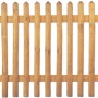 Brauner T & J Senkrechtzaun, 250x150 cm, Lattenzaun für den Garten.