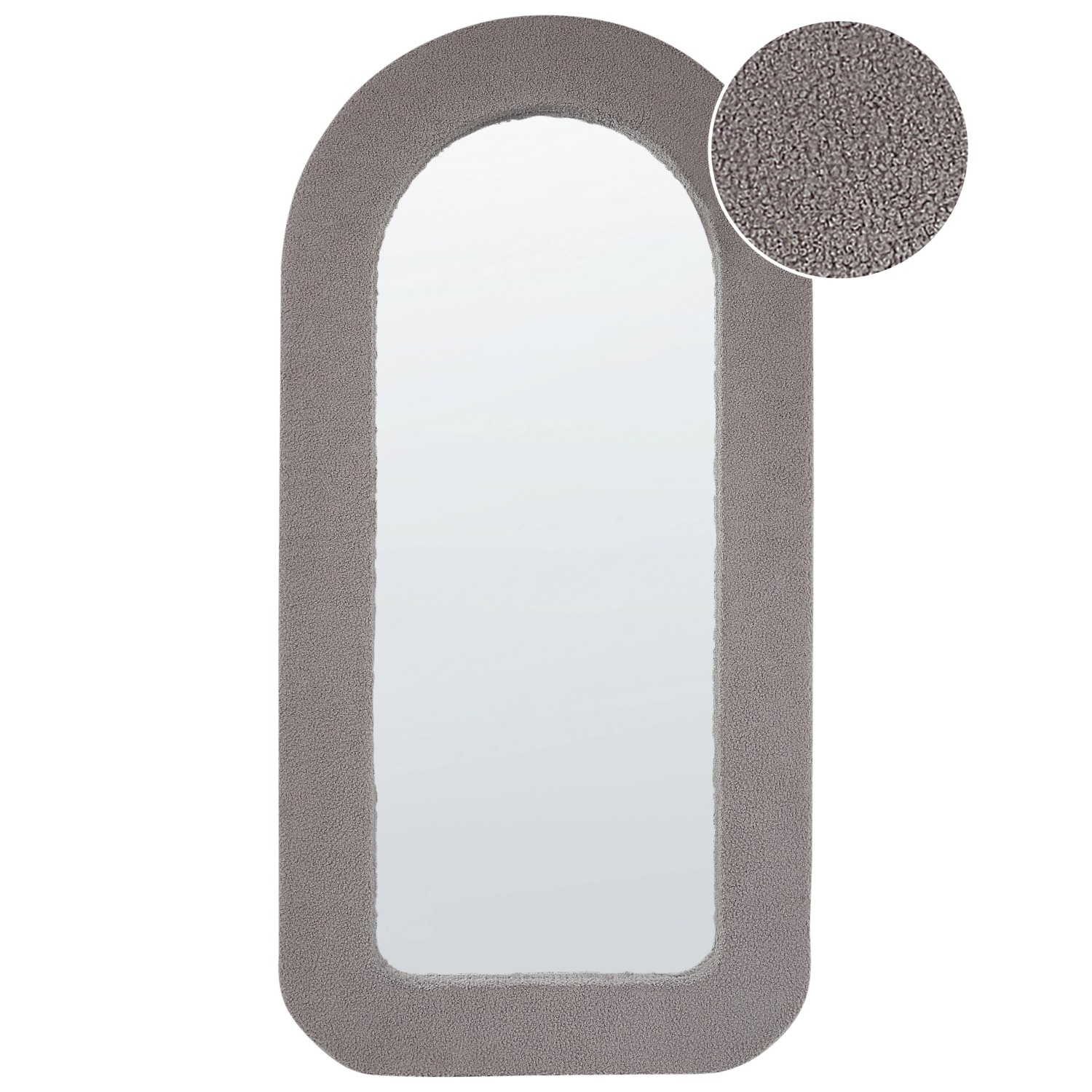 Beliani Wandspiegel CERVON Taupe 5x60x120