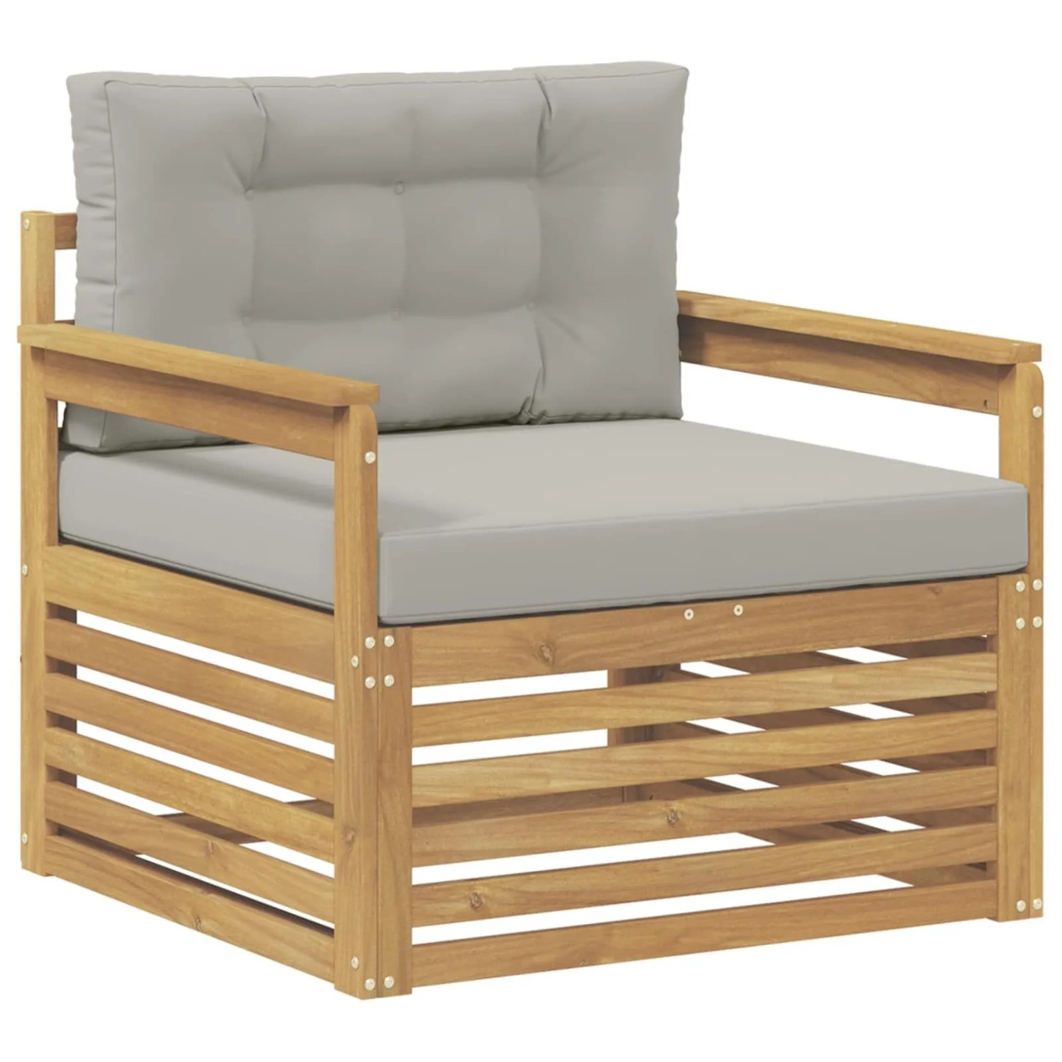 vidaXL Outdoor-Sofa Polyester Weiß 3439123