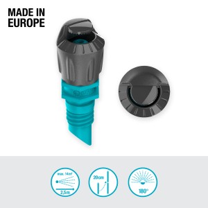 Gardena Sprühdüse 180° 5er-Set für Micro-Drip-Systeme zur Bewässerung von Blumen- und Gemüsebeeten.