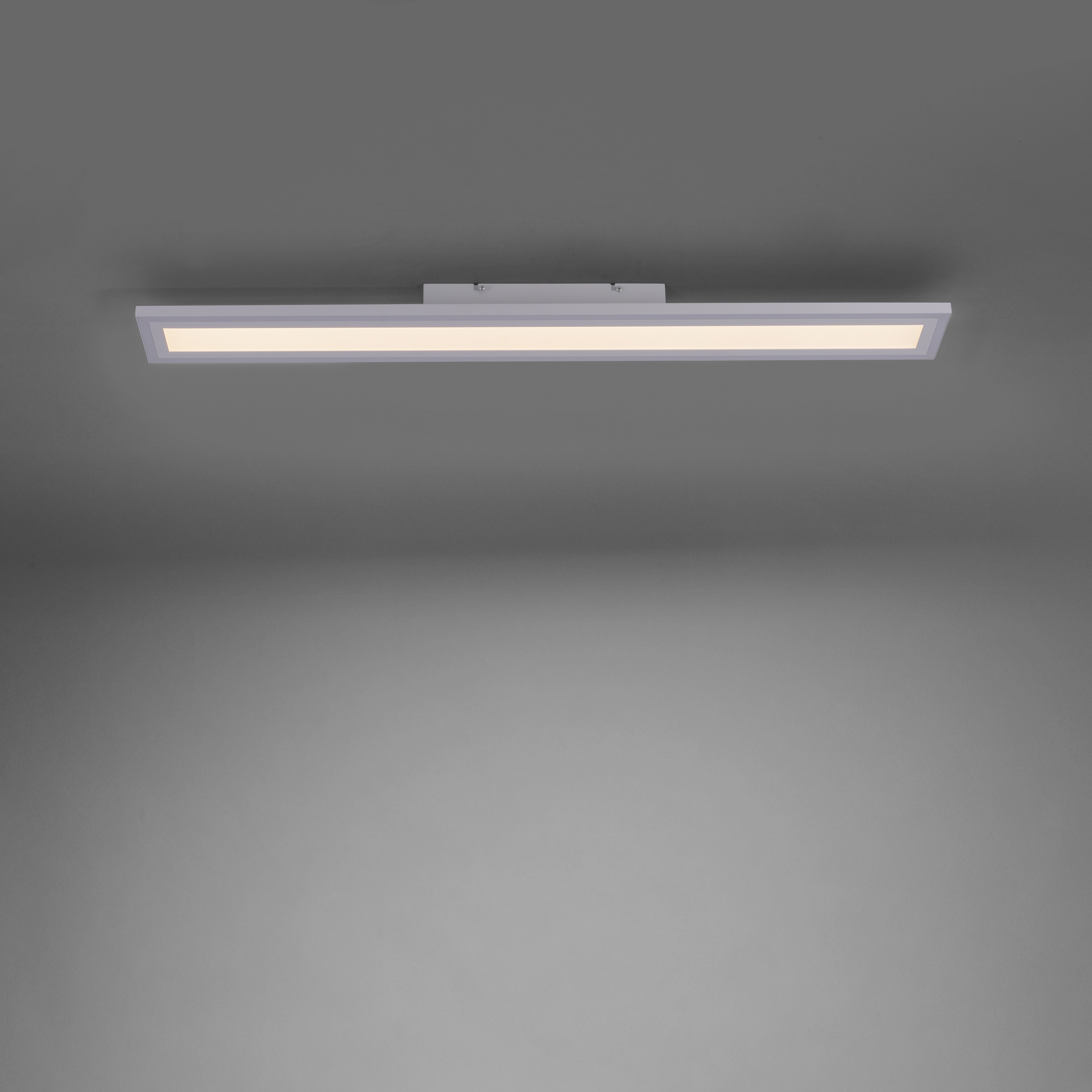Just Light. LED-Deckenleuchte Edging 100 x 11,8 Weiß cm CCT cm