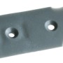 Wigasil Brüstungs-Set Montagesystem für Fensterbänke, graues Kunststoffteil mit Löchern.