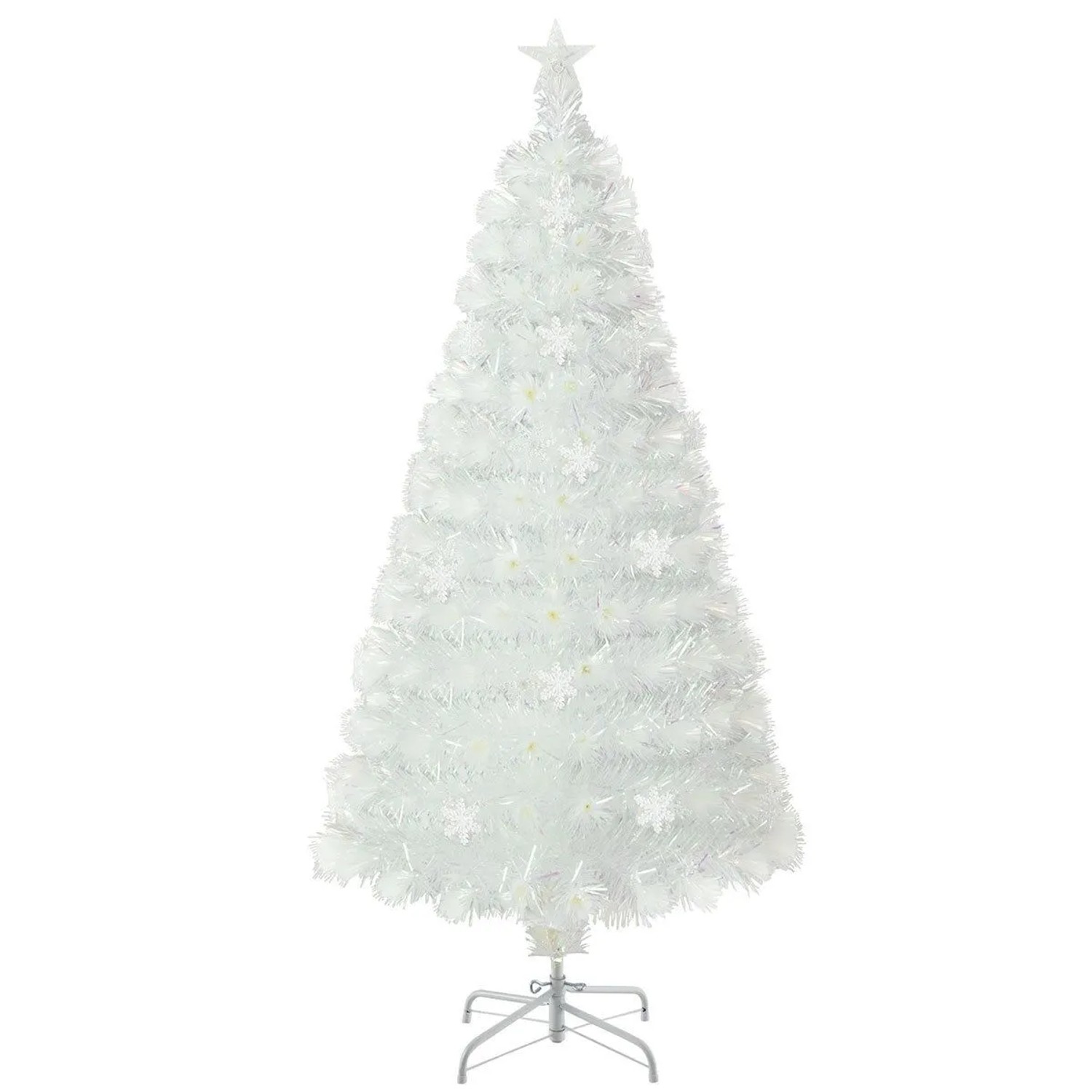 Costway Weihnachtsbaum Künstlich mit Beleuchtung Tannenbaum 210cm