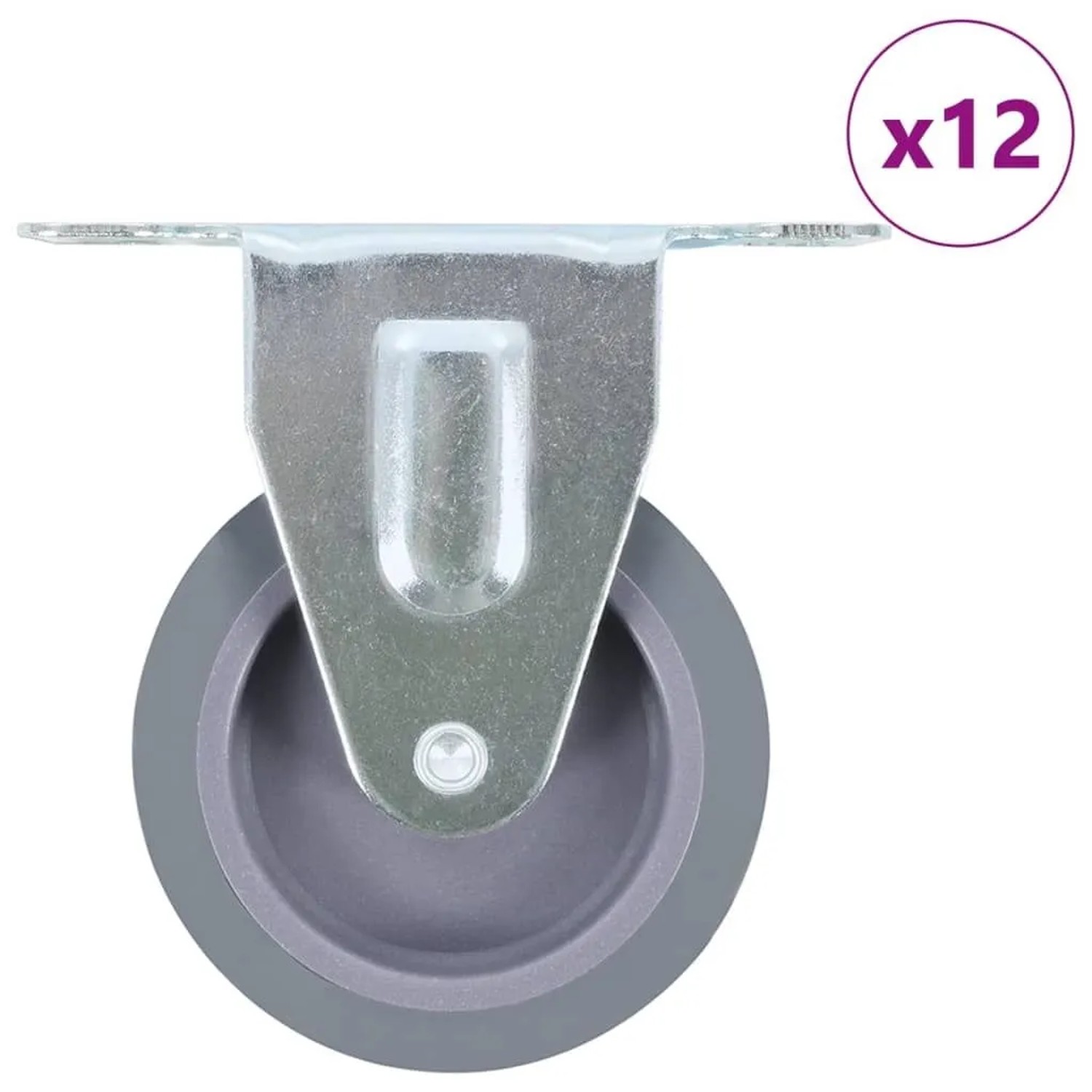 vidaXL 12 Stk Bockrollen 75 mm 277827