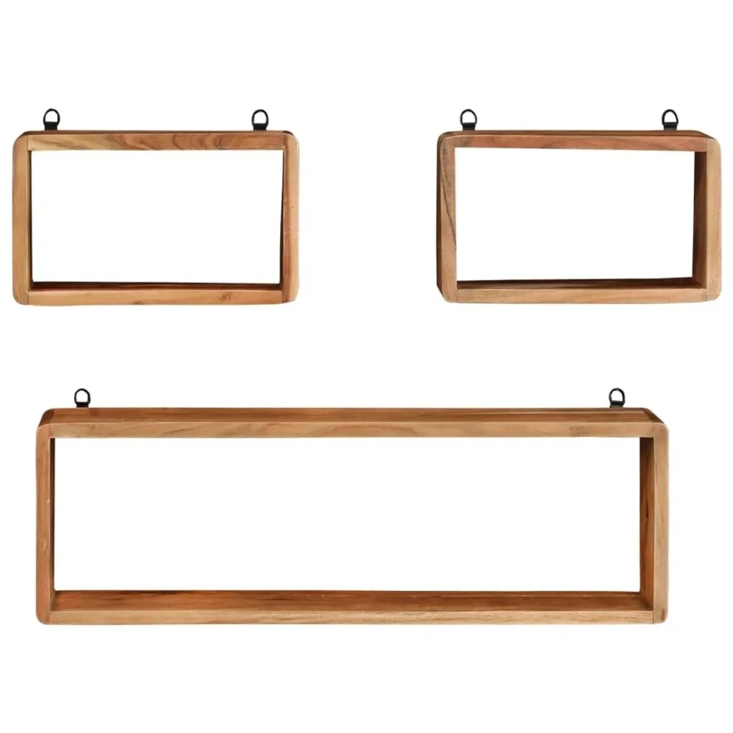 vidaXL 3-Tlg Würfelregal-Set Massivholz Akazie 328262_2