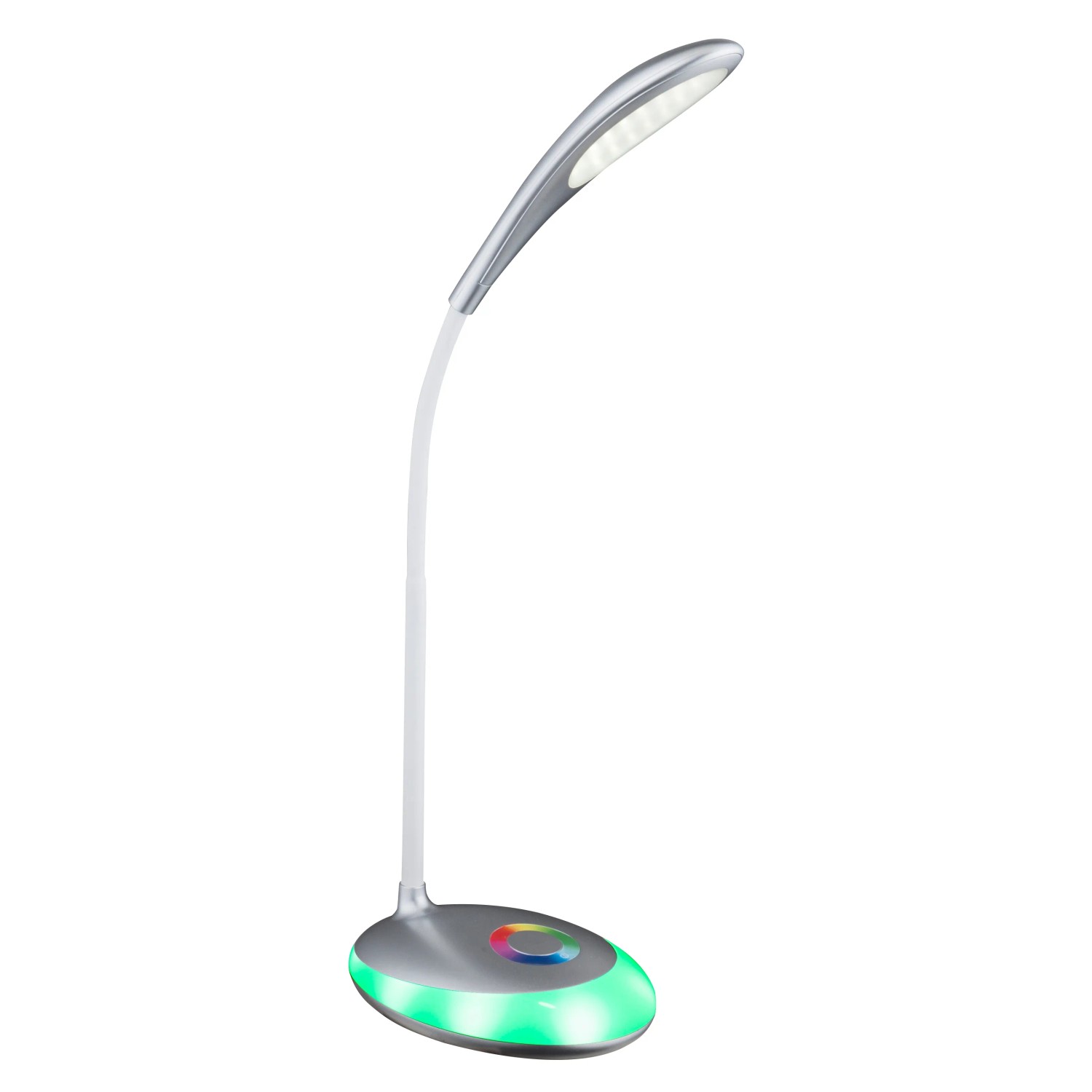 Globo LED-Tischleuchte Minea mit Farbwechsler und Flexarm, ideal als Schreibtischlampe.