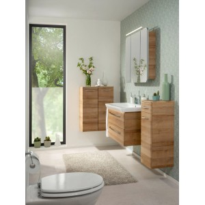 Fackelmann Waschbeckenunterschrank Milano Asteiche 80 cm im Badezimmer.