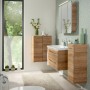 Fackelmann Waschbeckenunterschrank Milano Asteiche 80 cm im Badezimmer.