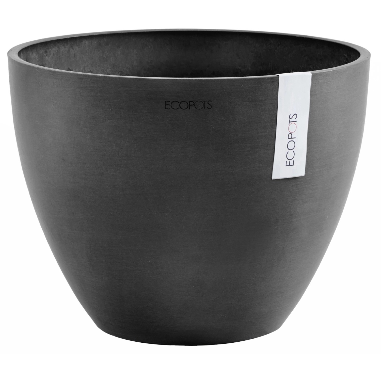 Ecopots Pflanztopf Antwerp Dunkelgrau 50 cm günstig online kaufen