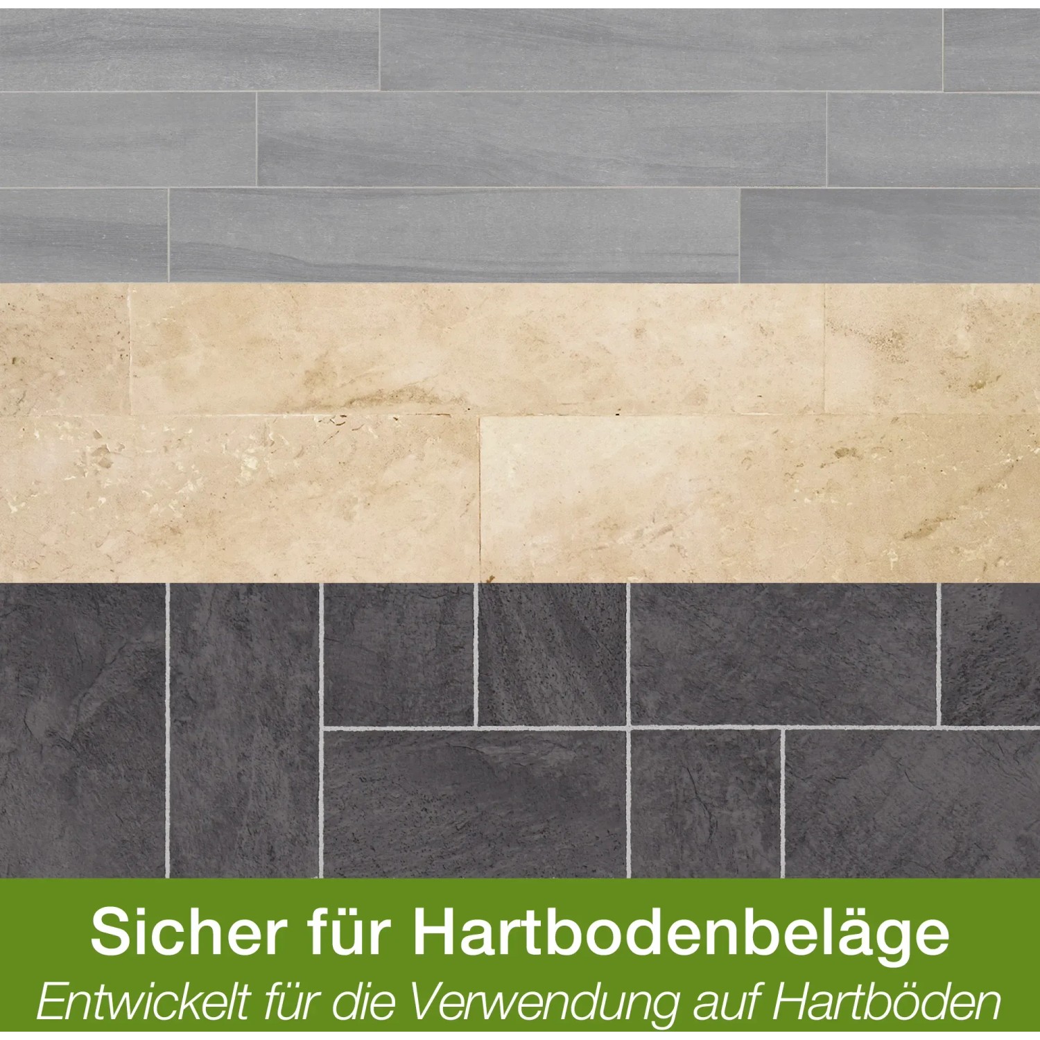 Bona Reiniger für Stein-, Fliesen- und Laminatböden, verschiedene Bodenbeläge im Detail.