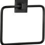 Fackelmann Handtuchring New York, schwarz-matter Handtuchhalter im Industrial Design.