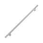 Relaxdays Rundhandlauf Edelstahl Silber 150 cm 38 mm Durchmesser für Wandmontage