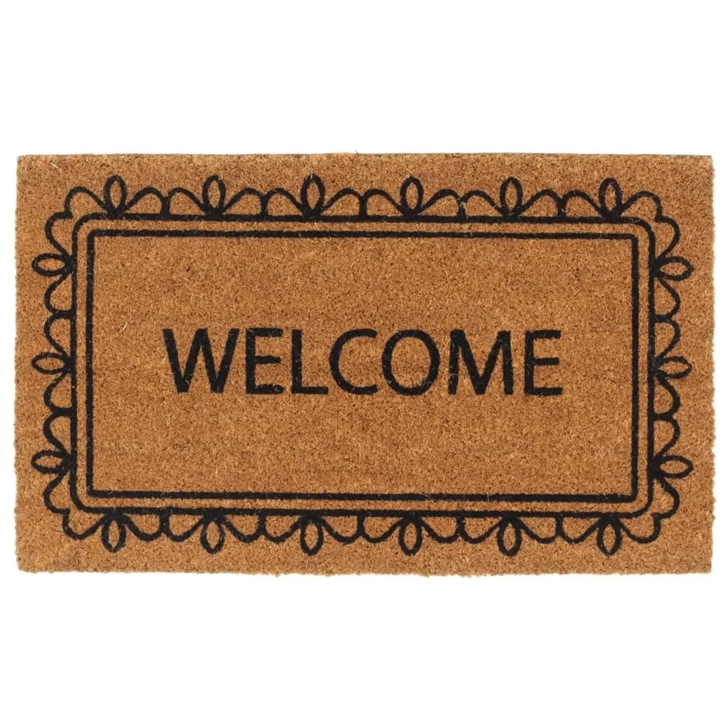 vidaXL Fußmatte Natur 45x75 cm Kokosfaser Getuftet 155619 günstig online kaufen