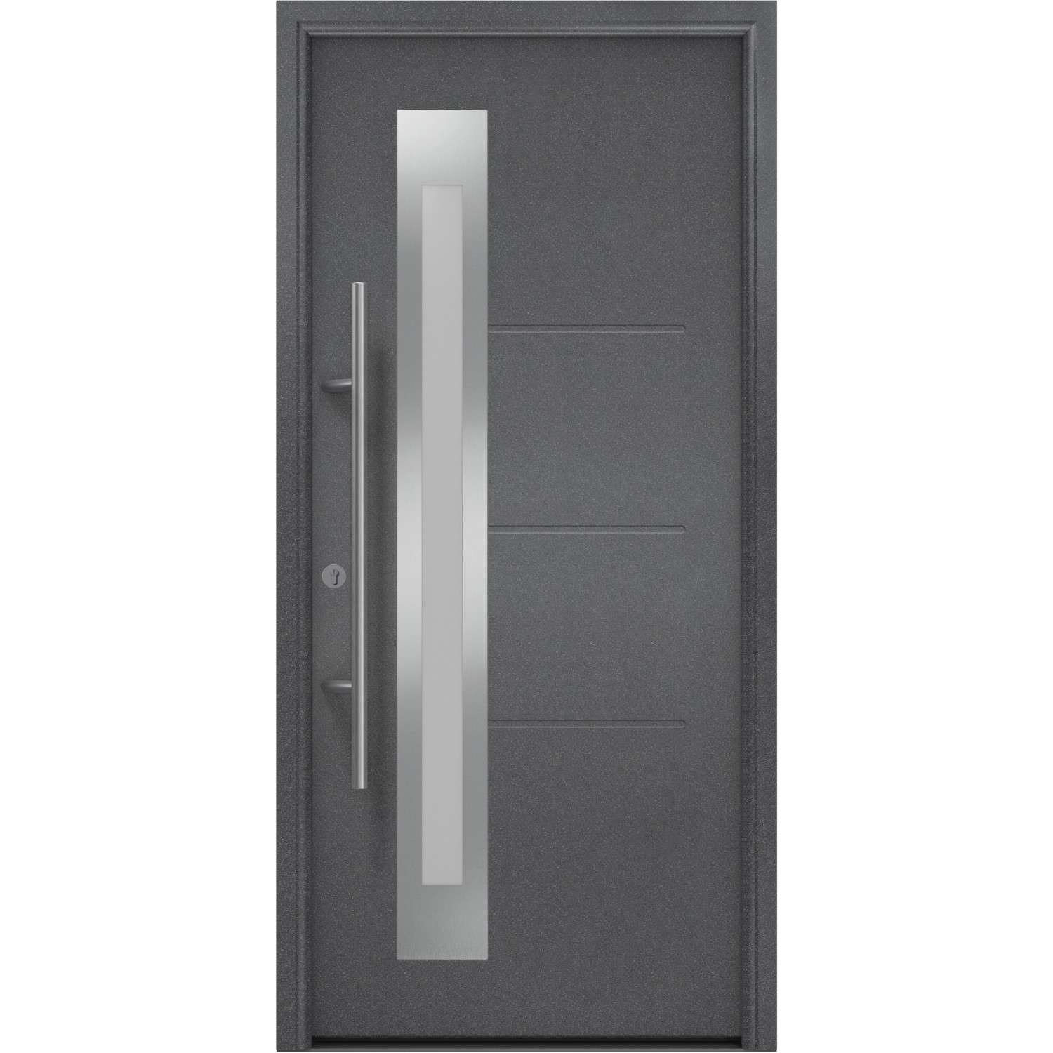 EcoStar Haustür Isopro IP 780S 110 cm x 210 cm Anthrazit-Metallic Anschlag günstig online kaufen