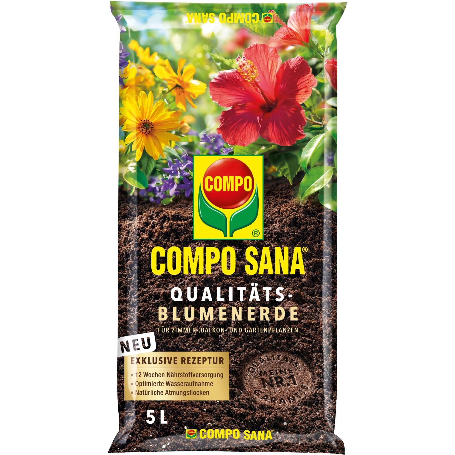 Compo Sana Qualitäts-Blumenerde 1 x 5 l