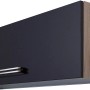 Flex-Well Hängeschrank Lara, 100 cm, Anthrazit und San Remo Eiche Dekor.