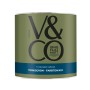 V&CO Premium Innenfarbe Türkisgrün, Dead Flat Matt, 2,5l Dose. Bunte Wandfarbe für Innen.