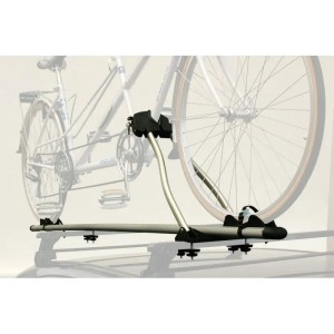 Peruzzo Roma Alu Tandem Fahrradträger für die Dachmontage, mit Tandemfahrrad.