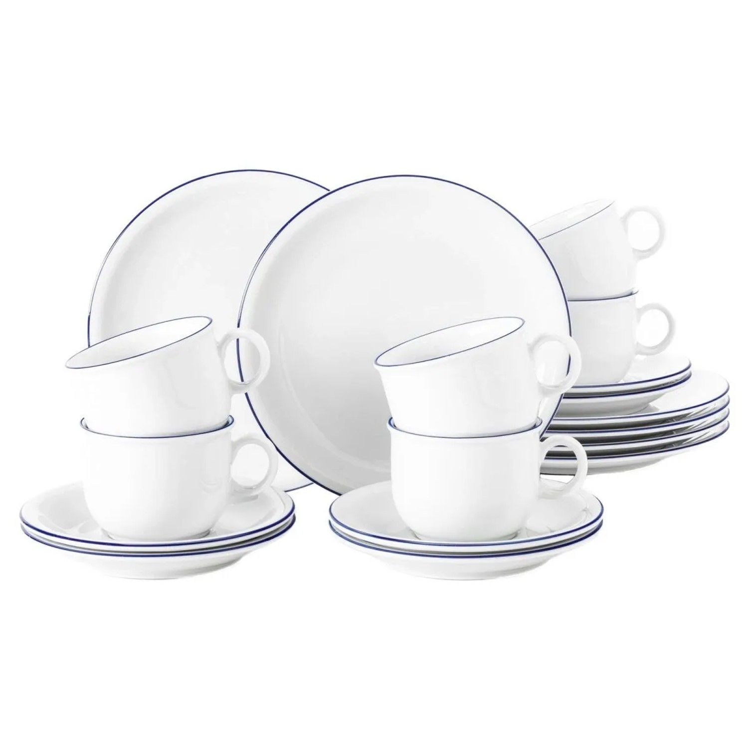 Seltmann Weiden Compact Blaurand Kaffeeservice 18-teilig