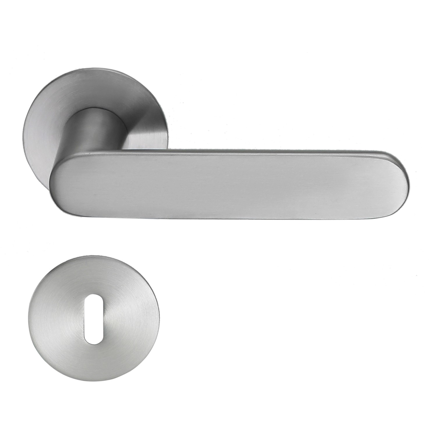 MeinTürgriff Drückergarnitur Georgetown Flachrosette Edelstahl Matt Türdrüc günstig online kaufen