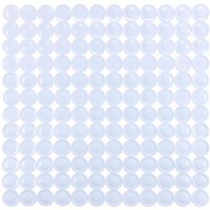 Wenko Duscheinlage Belem, 54x54 cm, weiß. Quadratische Antirutschmatte für Duschtasse mit Saugnäpfen.