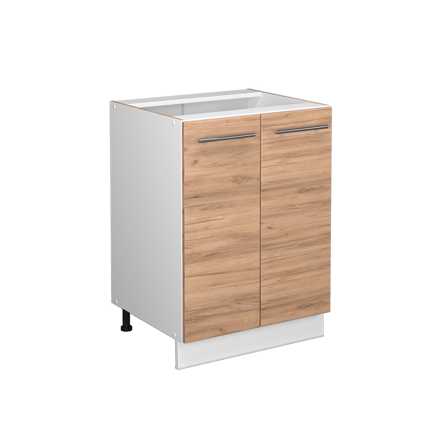 Vicco Küchenunterschrank Fame-Line Goldkraft Eiche/Weiß 60 cm ohne Arbeitsplatte