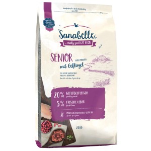 Sanabelle Senior Katzenfutter mit Geflügel, 2kg. Spezialfutter für ältere Katzen.