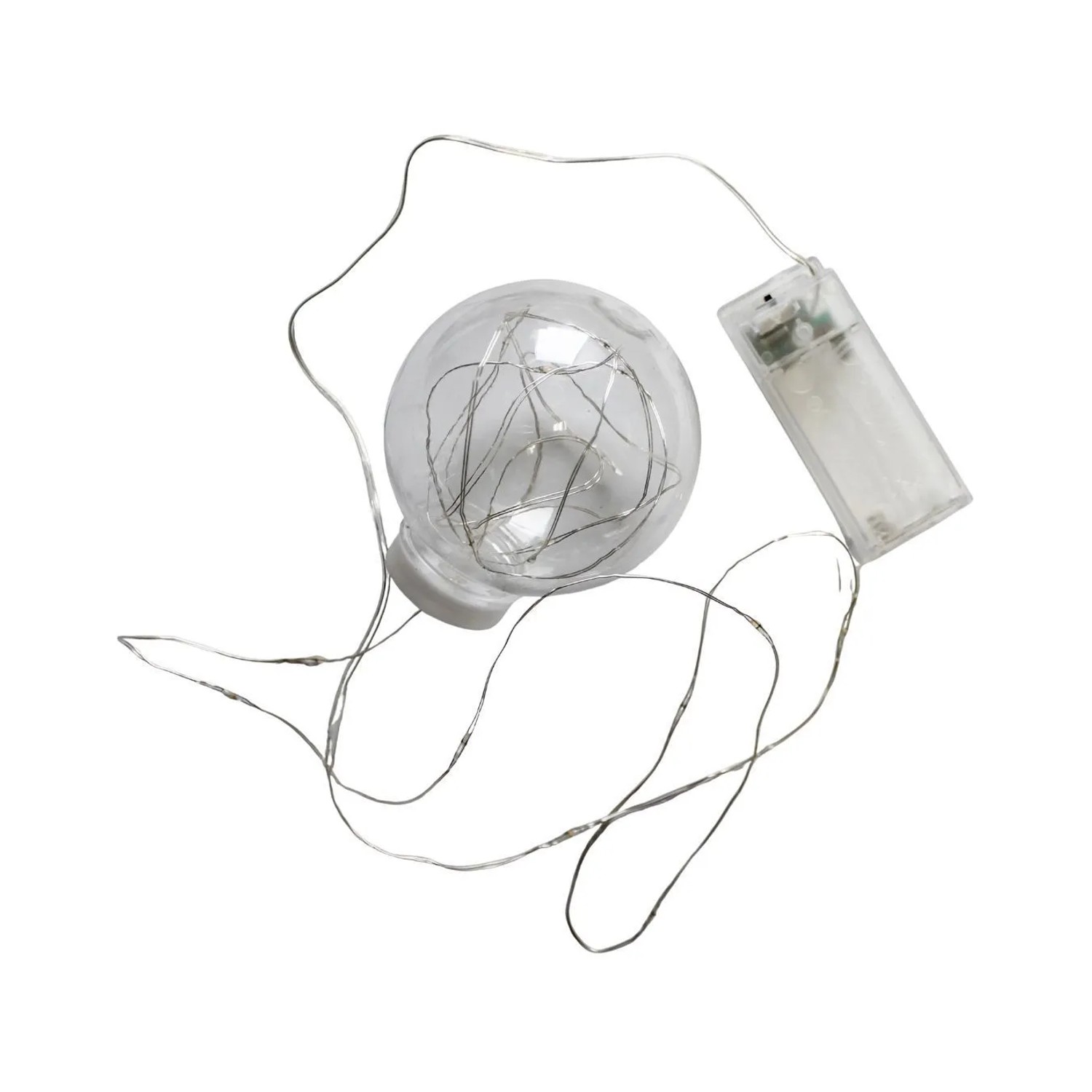 Lex Kugel Lichterkette 20 Micro LED Ø 8 cm Warmweiß Batterie Lichterkugel I günstig online kaufen