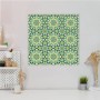Banjado Magnettafel 50x50cm mit Kaleidoskop Grün Motiv und 4 Magneten.