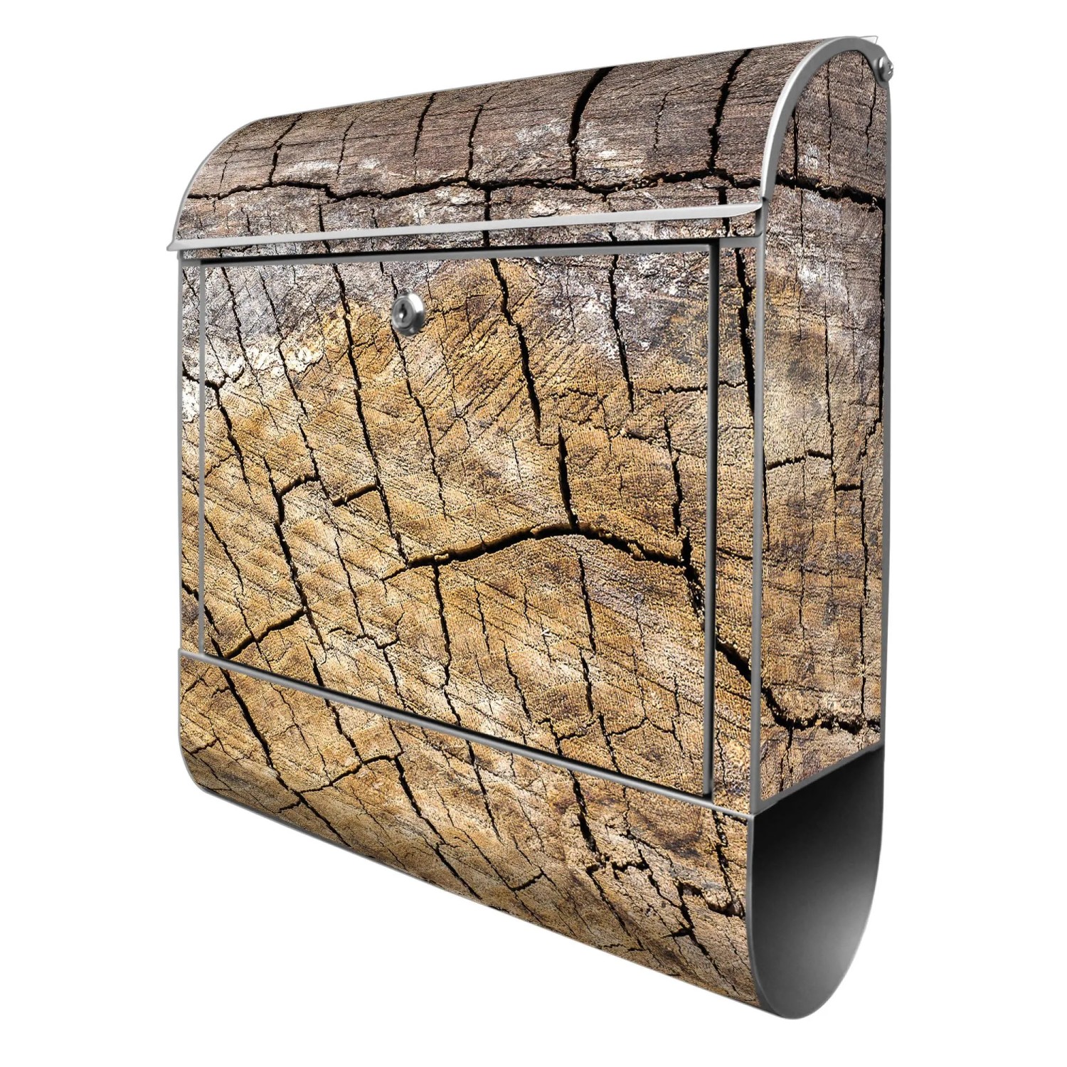 Banjado Design Briefkasten Silber Pulverbeschichtet 39x47x14cm 2 Schlüssel günstig online kaufen