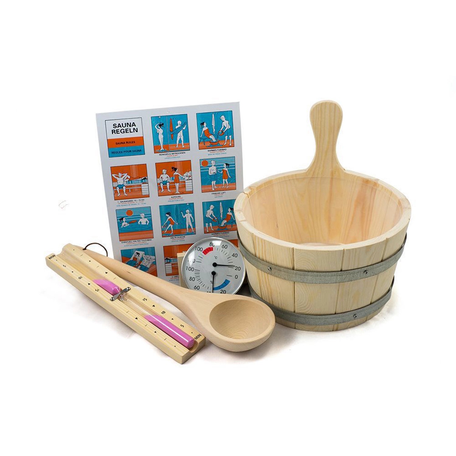 Karibu Zubehör Set Sauna Classic 12-teilig günstig online kaufen