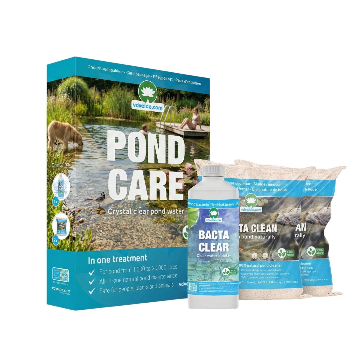 Vdvelde Pond Care   Teichpflegeset Bis 20.000L   Gegen Algen Schlamm & Trübung_2