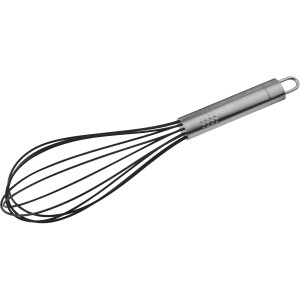 Fackelmann Schneebesen Inox, 27 cm, aus Edelstahl und Silikon, ideal für beschichtete Töpfe.