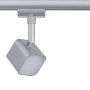 Paulmann Urail LED Spot Muri, Chrom matt, an Schienensystem. Quadratischer Strahler für flexible Beleuchtung.