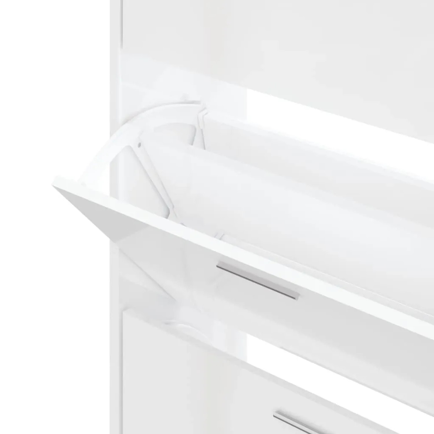 vidaXL Schuhschrank Hochglanz-Weiß 63x24x103 cm Holzwerkstoff 342554_6
