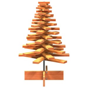 vidaXL Weihnachtsbaum Holz zum Schmücken 80 cm Massivholz Kiefer 858203